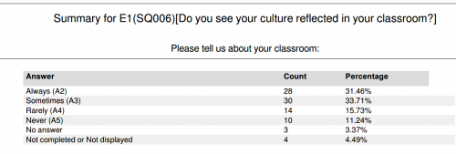 Equity culture in classroom