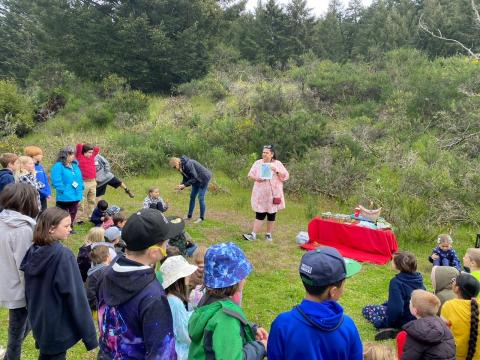 Learning about Indigenous plants with Michelle N. and Patti Christianson